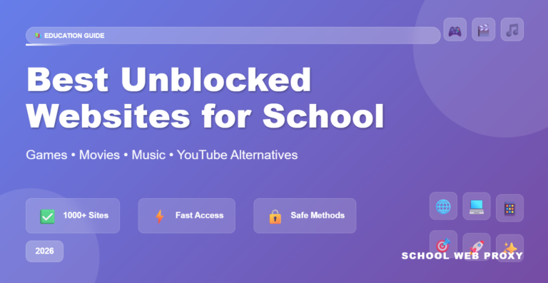 Best Unblocked Websites for School 2026: Top Sites That Work [Updated]